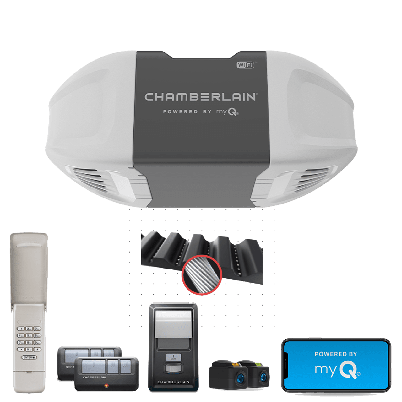 Chamberlain B4505T Smart Garage Door Opener