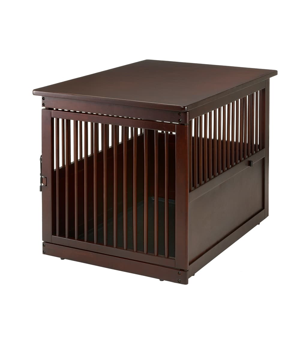 Richell Wooden End Table Dog Crate