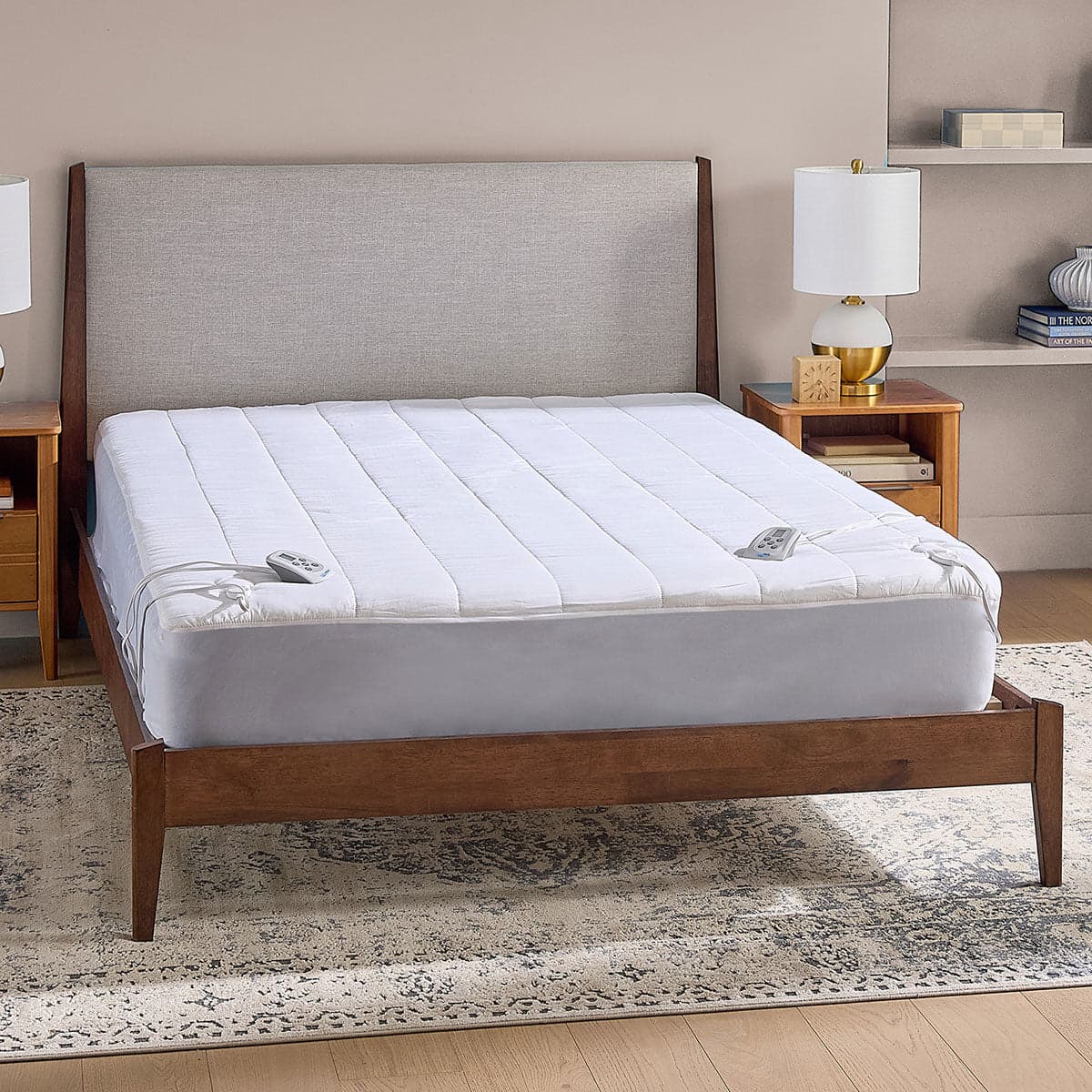 Sharper Image Dual Zone Heated Mattress Pad