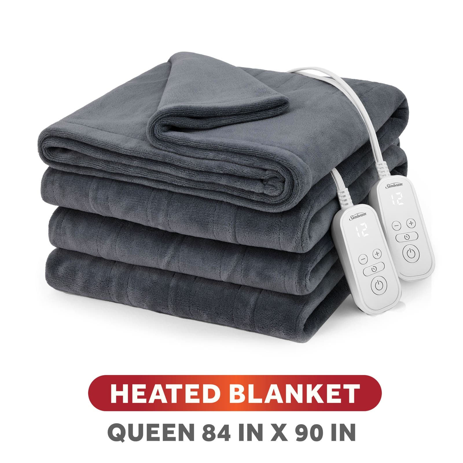 Sunbeam Quilted Heated Blanket