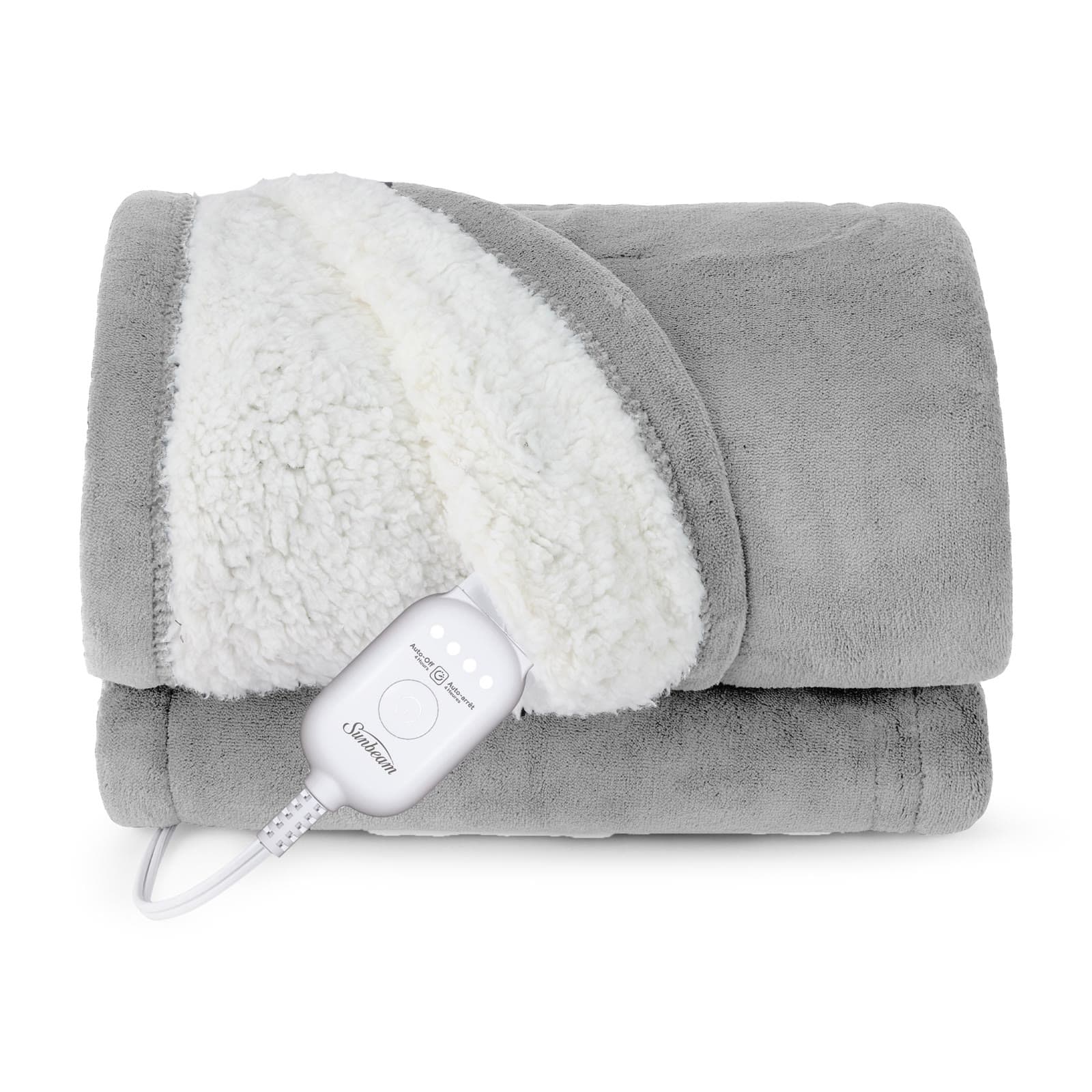 Sunbeam Royal Mink Sherpa Heated Throw