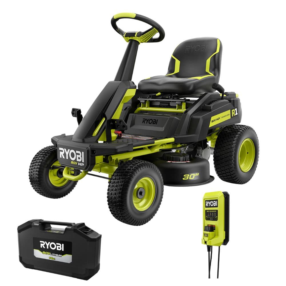 Ryobi R1 80V HP 30" Riding Mower