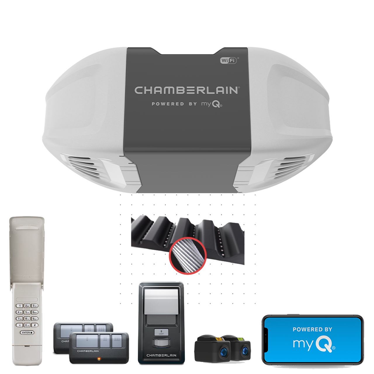 Chamberlain B4505T Smart Garage Door Opener