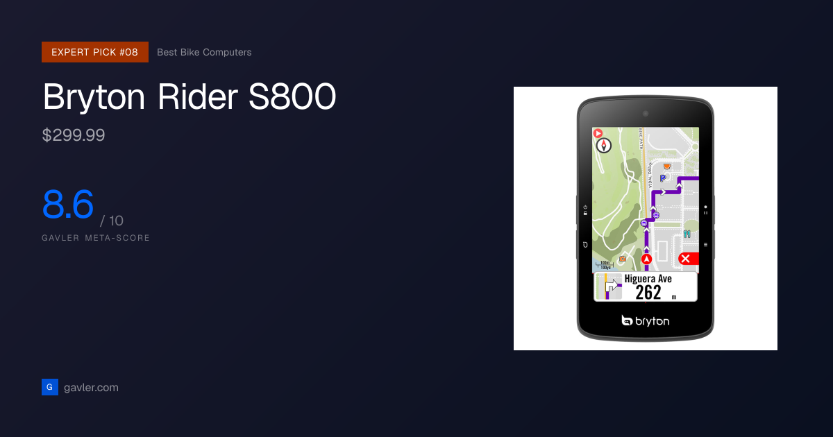 Bryton Rider S800 Review & Score 8.6/10 (2026) | Gavler