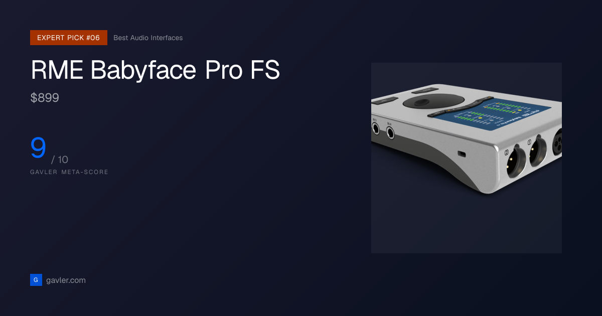 RME Babyface Pro FS Review & Score 9/10 (2026) | Gavler